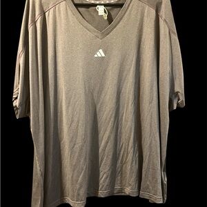 Adidas Women's Purple V-Neck Tee